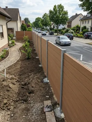 Lärmschutzzaun in Coburg - fachgerechte Ausführung vor Ort